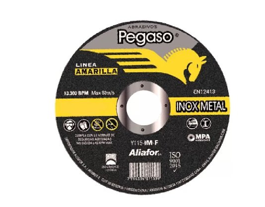 DISCO PEGASO CORTE 230X3MM AMARILLO